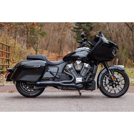え*す様 ステゥーシー　ブラックL S&S Qualifier 2-1 Exhaust System for 2020-2026 Indian PowerPlus