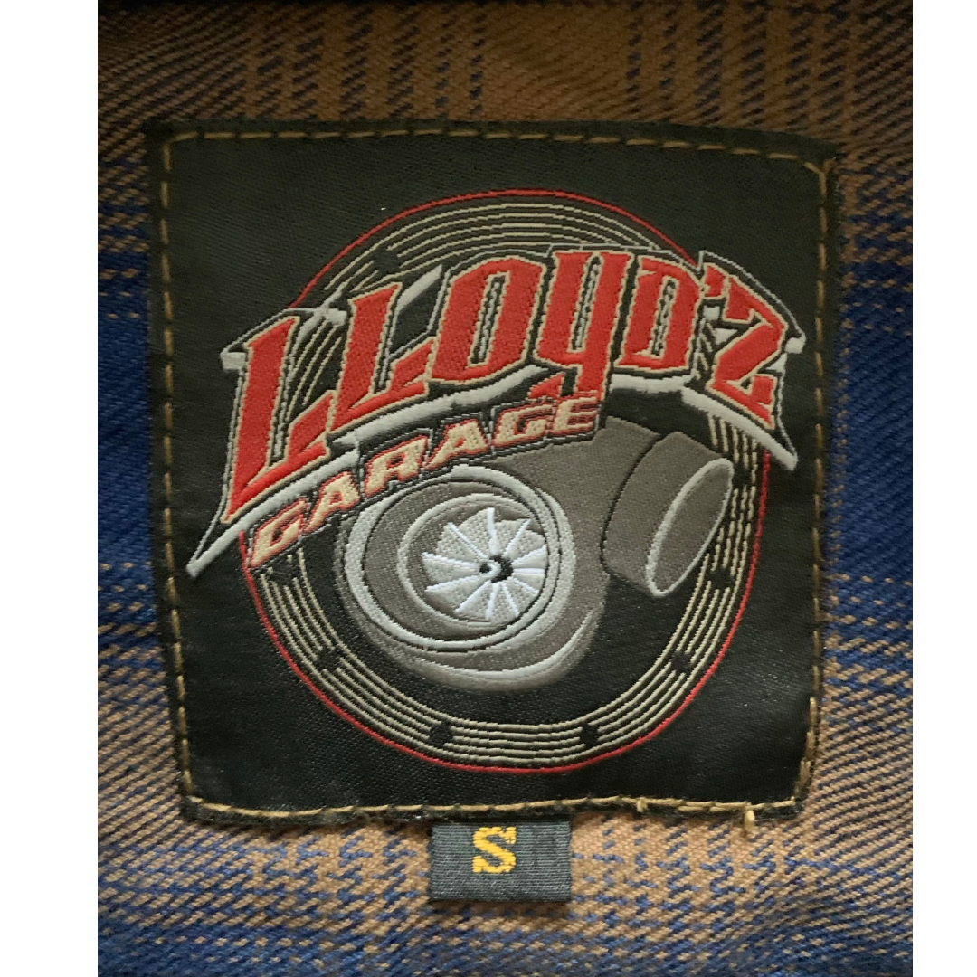 Lloyd'z Garage Flannel Shirts, Blue/Brown- Mens