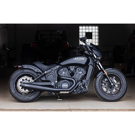 S&S 2-1 Black Grand National Exhaust system for Indian Scout