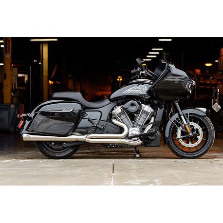 S&S Full Length Qualifier 2-1 Brushed Stainless Exhaust System for Powerplus