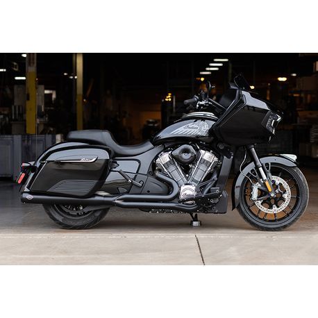 S&S Full Length Qualifier 2-1 Gaurdian Black Exhaust System for Powerplus