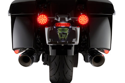 Machete saddlebag LED Lights for Indian