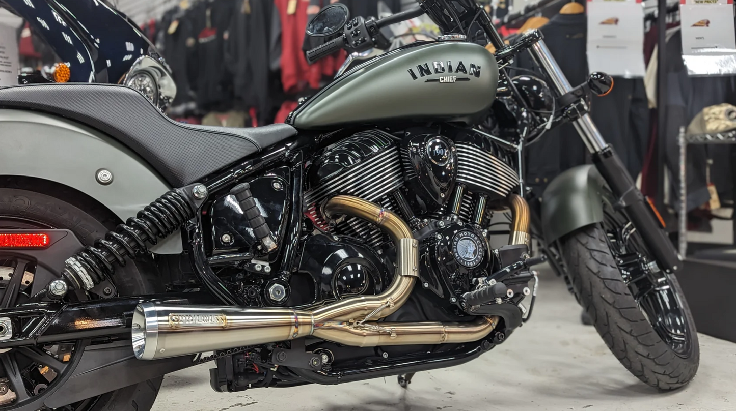 Lawless Garage 2:1 Exhaust System For Indian Chief 2022+
