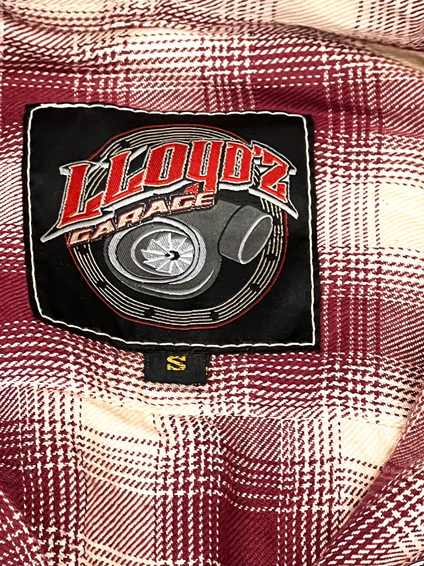 Lloyd'z Garage Flannel, Red/Cream- Mens